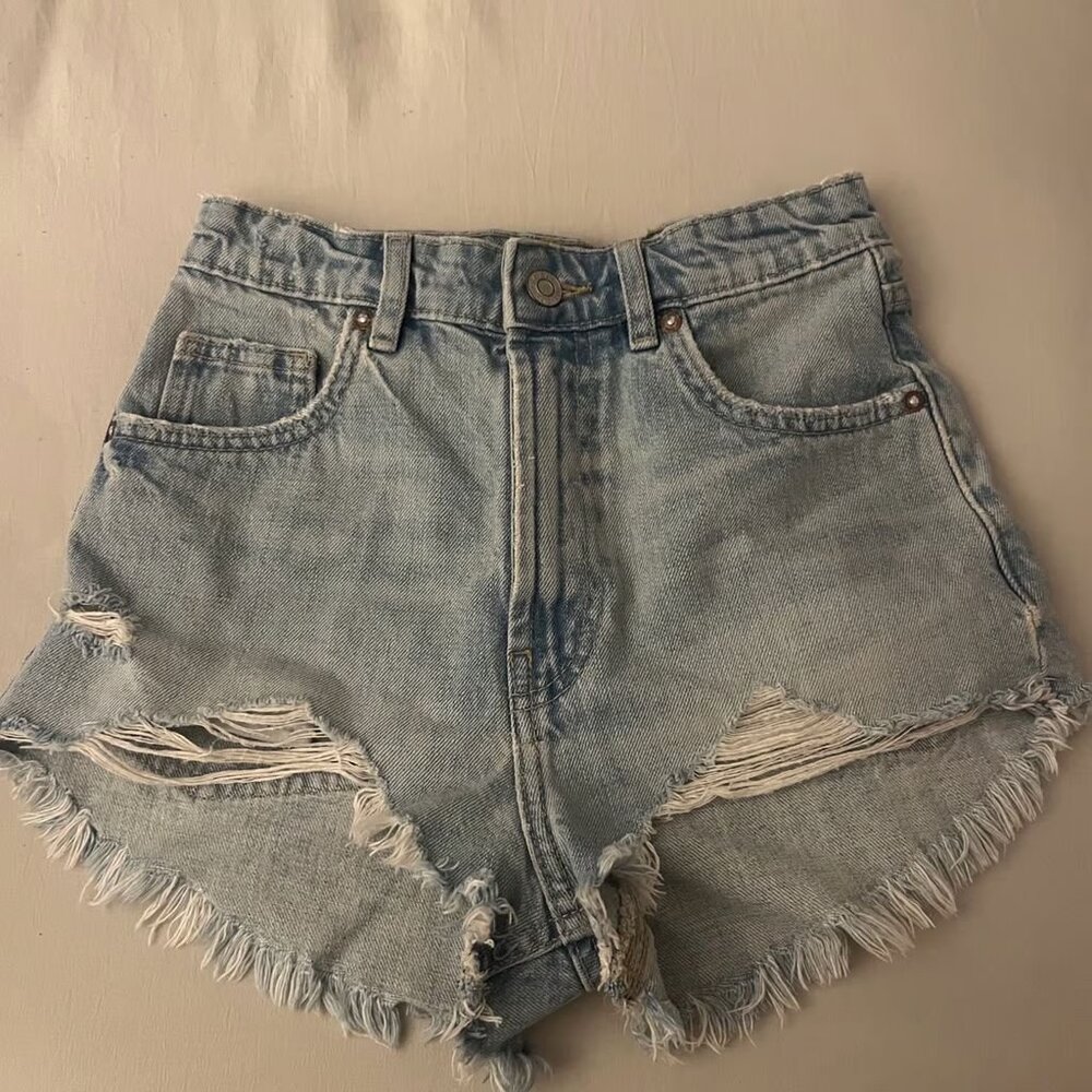 Denim shorts
